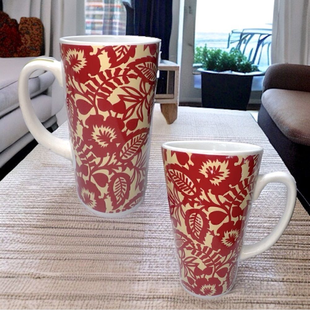 Waverly Stoneware l 15 oz. Coffee Mug l White w/ C-Handle l Vguc